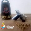 POLICIAIS MILITARES DA ROCAM ABORDAM HOMEM COM ARMA DE FOGO ILEGAL EM BIRIGUI