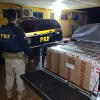 Polícia Rodoviária Federal de Água Clara apreende 8 mil maços de cigarros contrabandeados