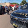 VIATURA DA POLÍCIA FEDERAL CAPOTA APÓS COLISÃO EM CRUZAMENTO EM TRÊS LAGOAS