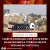 CARRETA TOMBA NA RODOVIA BR 262 EM TRÊS LAGOAS