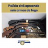 Polícia Civil de Brasilândia apreende 06 armas de fogo na Zona Rural