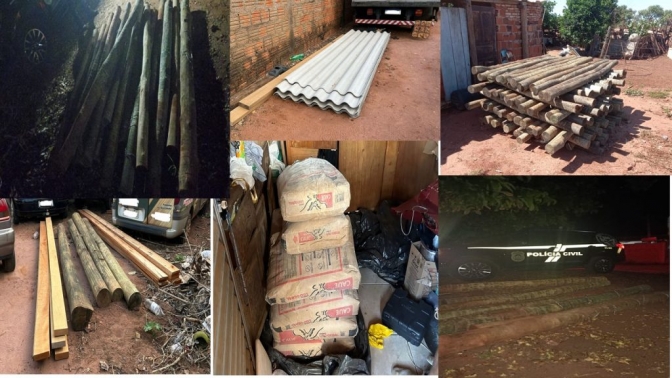 Polícia Civil recupera materiais de construção produtos de Estelionato e prendem receptadores em Três Lagoas