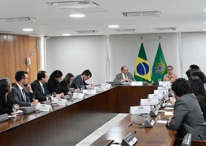 Geraldo Alckmin faz reunião com a Ministra do Meio Ambiente Marina Silva