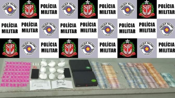 Polícia Militar de Penápolis prende 03 pessoas com quase 1kg de cocaína
