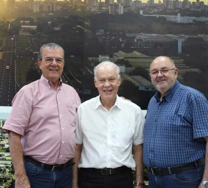 Prefeito de Araçatuba Dilador Borges recebeu visita do empresário Milson Laluce