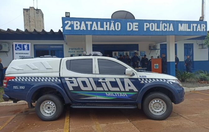 Polícia Militar realiza a entrega de viatura e instrumentos de menor potencial ofensivo em Três Lagoas -MS