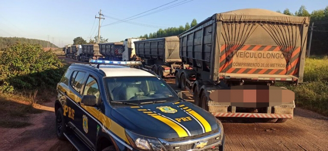 Polícia Rodoviária Federal retira de circulação caminhões com excesso de peso em Três Lagoas