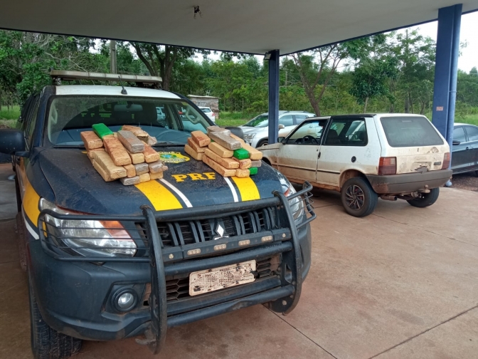 Polícia Rodoviária Federal apreende 55 kg de maconha em Três Lagoas