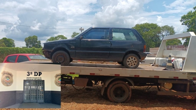 Policiais Civis de Três Lagoas recuperam veículo furtado no município de Ilha Solteira e identificam autor do crime