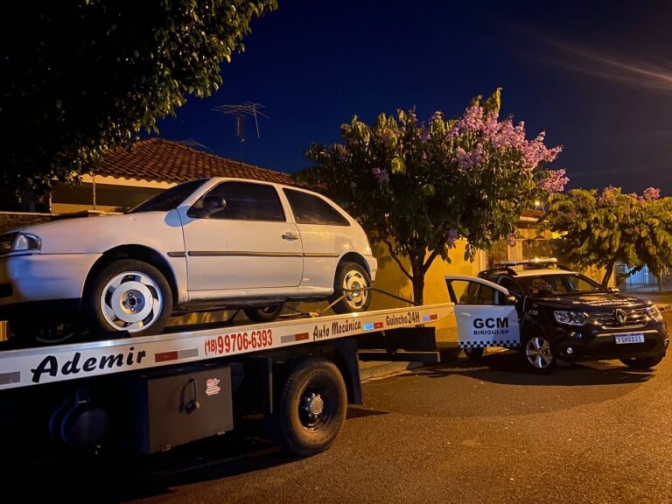 Guarda Municipal de Birigui localiza carro furtado em Araçatuba