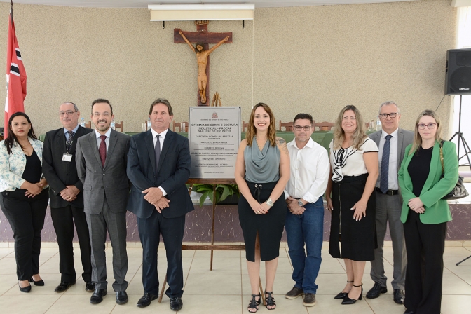 SAP inaugura oficina de corte e costura no CPP de Rio Preto