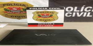 POLÍCIA CIVIL RECUPERA NOTEBOOK FURTADO EM RESIDÊNCIA NO MUNICÍPIO DE ASSIS/SP