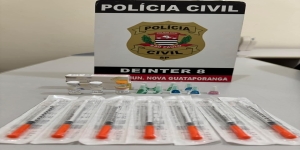 POLÍCIA CIVIL DE NOVA GUATAPORANGA DEFLAGRA NOVA AÇÃO E APREENDE MEDICAMENTOS INJETÁVEIS PARA EMAGRECIMENTO EM PAULICÉIA
