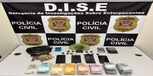 POLÍCIA CIVIL PRENDE DOIS HOMENS POR TRÁFICO E ASSOCIAÇÃO PARA O TRÁFICO EM PRESIDENTE PRUDENTE