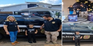 POLÍCIA CIVIL REALIZA SONHO DE CRIANÇA E PARTICIPA DE FESTA DE ANIVERSÁRIO EM DRACENA