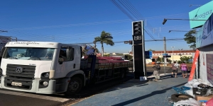 Novos semáforos estão sendo instalados nas avenidas Barão e Bandeirantes em Andradina 