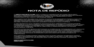 Misto Esporte Clube emite nota de repúdio em Três Lagoas 