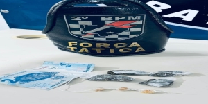 Força Tática de Três Lagoas  prende jovem por tráfico de drogas no bairro Novo Oeste