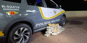 Polícia Rodoviária Estadual de Andradina prende passageira Boliviana com 33 pacotes de shunk na rodovia SP 300