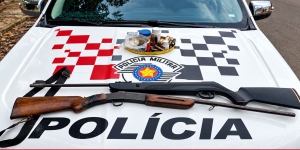 Polícia Militar prende homem após agredir a companheira e posse ilegal de arma de fogo em Mirandópolis (SP) 