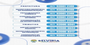 Agora ficou ainda mais fácil falar com a Prefeitura de Selvíria! 