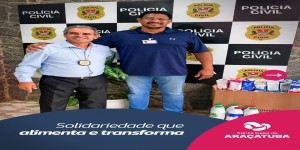POLÍCIA CIVIL DOA 161 LITROS DE LEITE PARA SANTA CASA DE ARAÇATUBA 