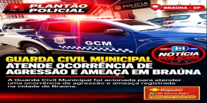 Guarda Civil Municipal de Braúna atende ocorrência de agressão e ameaça no Centro de Lazer do município 
