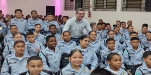 Patrulha Mirim da PM de Três Lagoas realiza formatura de graduação com 60 crianças e adolescentes