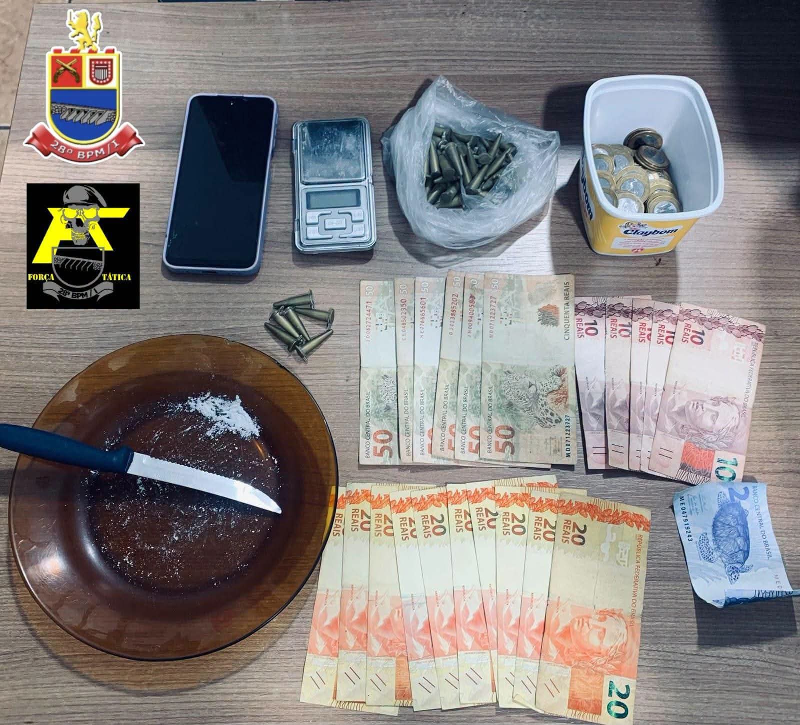 FORÇA TÁTICA PRENDE INDIVÍDUO POR FURTO DE MOTOCICLETA E TRÁFICO DE COCAÍNA EM MIRANDÓPOLIS