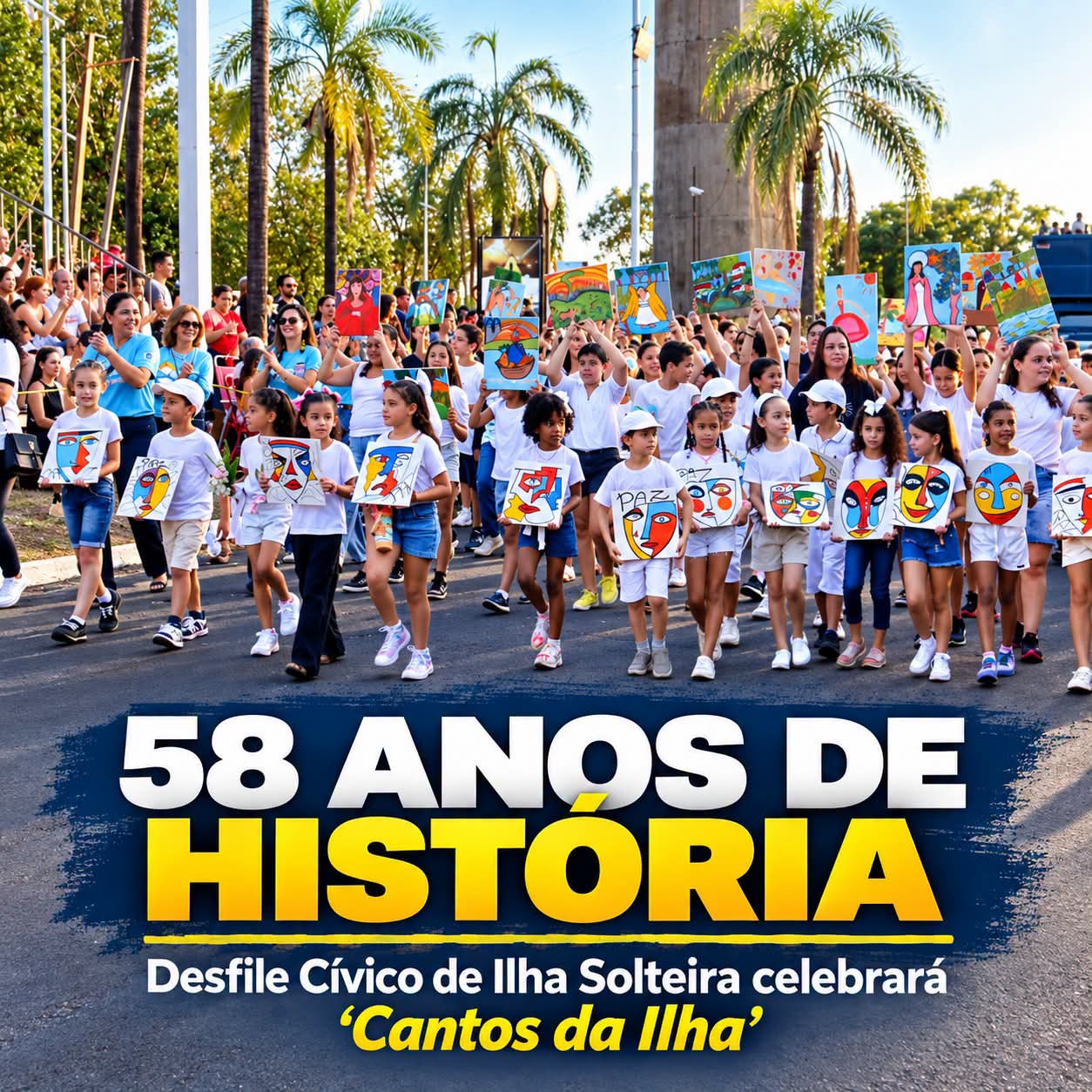 58 ANOS DE HISTÓRIA: Desfile Cívico de Ilha Solteira celebrará ‘Cantos da Ilha’  
