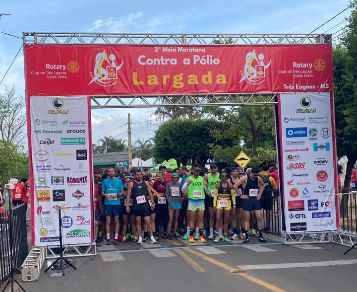 3ª Meia Maratona Contra a Pólio acontece em Três Lagoas no dia 18 de outubro 