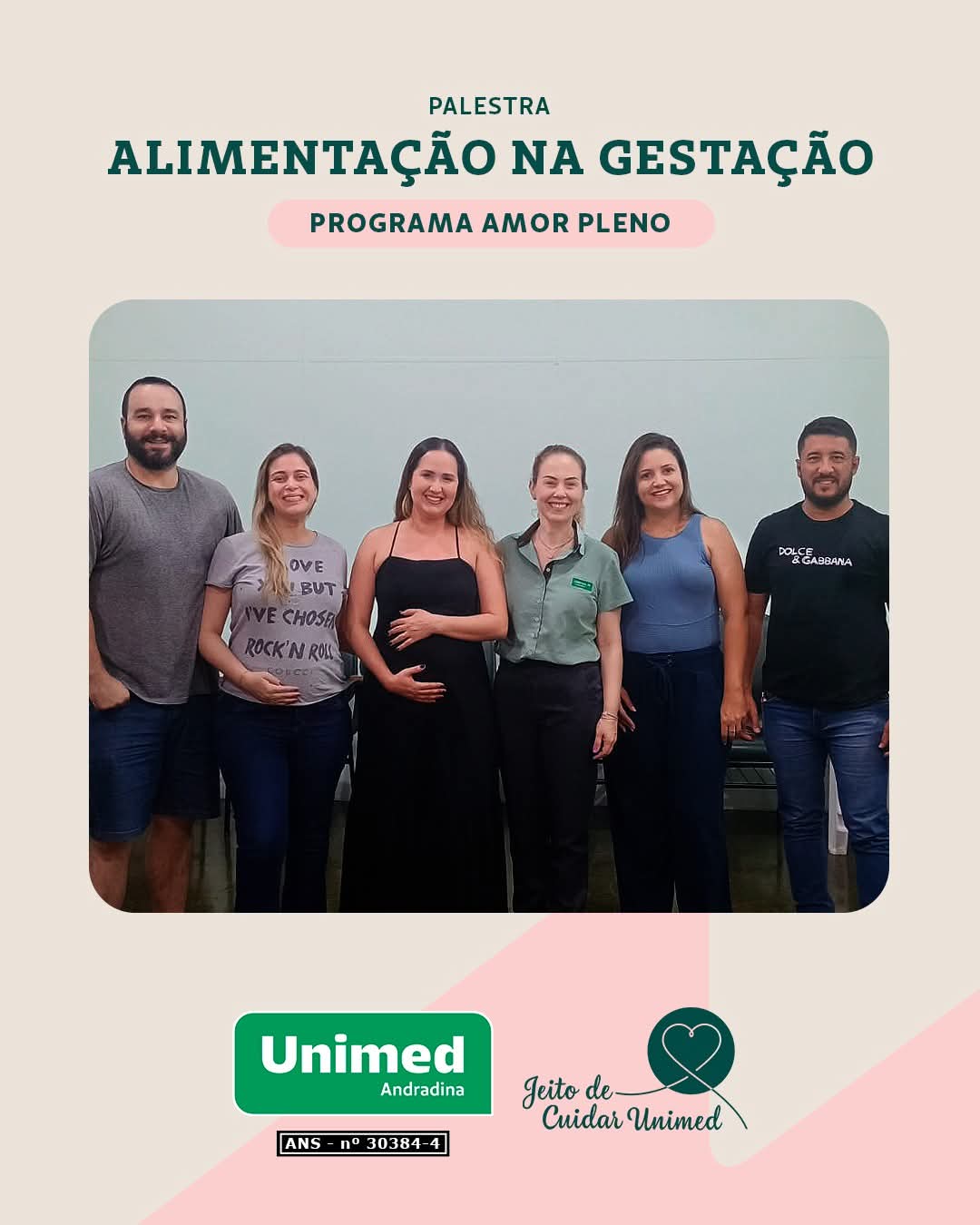 UNIMED ANDRADINA FAZ PALESTRA SOBRE ALIMENTAÇÃO NA GESTAÇÃO