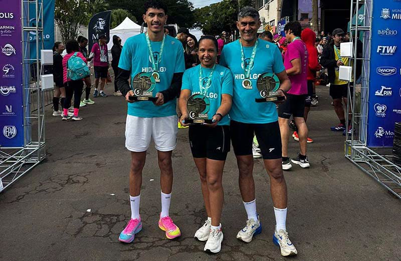 Família de Andradina conquista ouro na 5ª Hidalgo Running em Mirandópolis