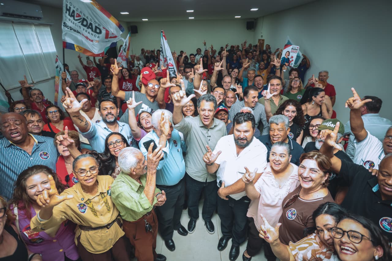 Haddad e Marina Silva são recebidos em Andradina em encontro que reúne lideranças do PT da região 