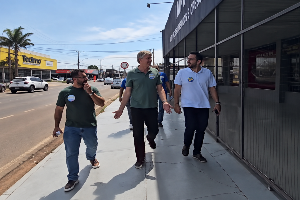 Jaime Verruck caminha pelas Avenidas dos Cafezais e Bandeirantes