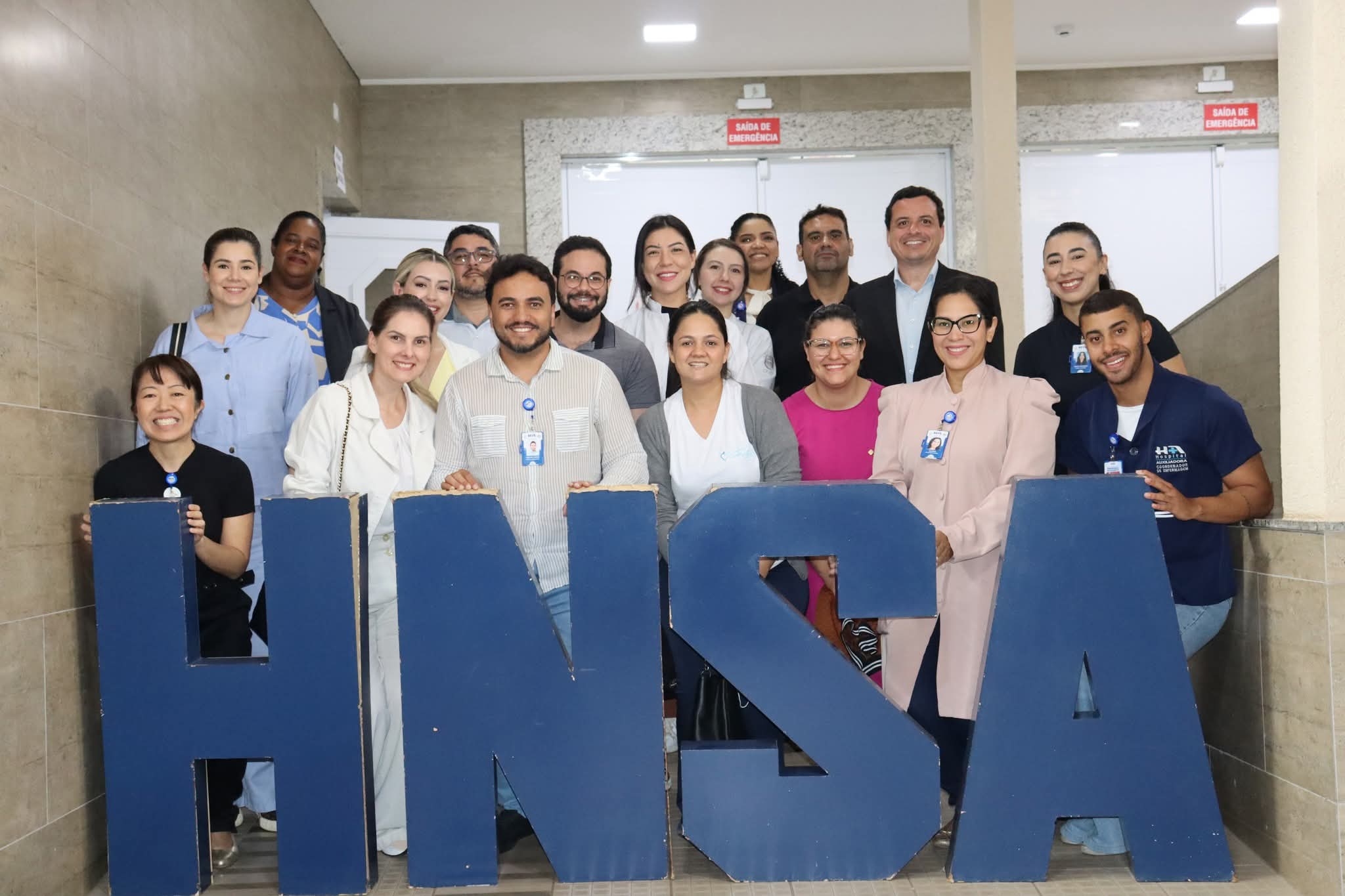 Equipe da Santa Casa de Andradina visita o Hospital Auxiliadora