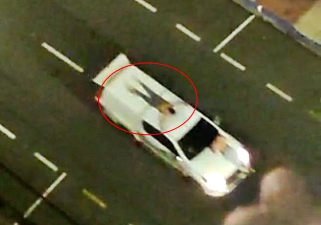 Terror do Crime: Homem que estava em cima do teto do carro dos bandidos foi alvejado por 2 tiros e pulou da caminhonete em Araçatuba