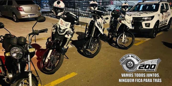 MOTOCICLETA FURTADA É RECUPERADA PELA RPM DE ANDRADINA