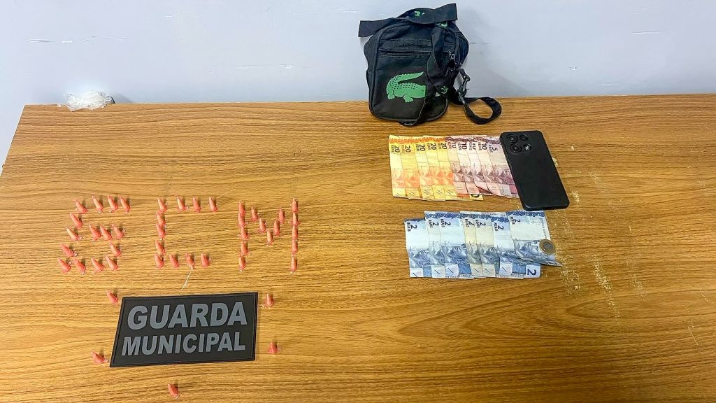 Guarda Municipal de Araçatuba apreende drogas e prende homem por tráfico
