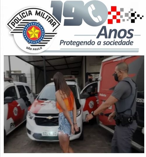 Polícia Militar de Araçatuba prende olheira do tráfico do bairro São José por fazer live em apologia ao crime