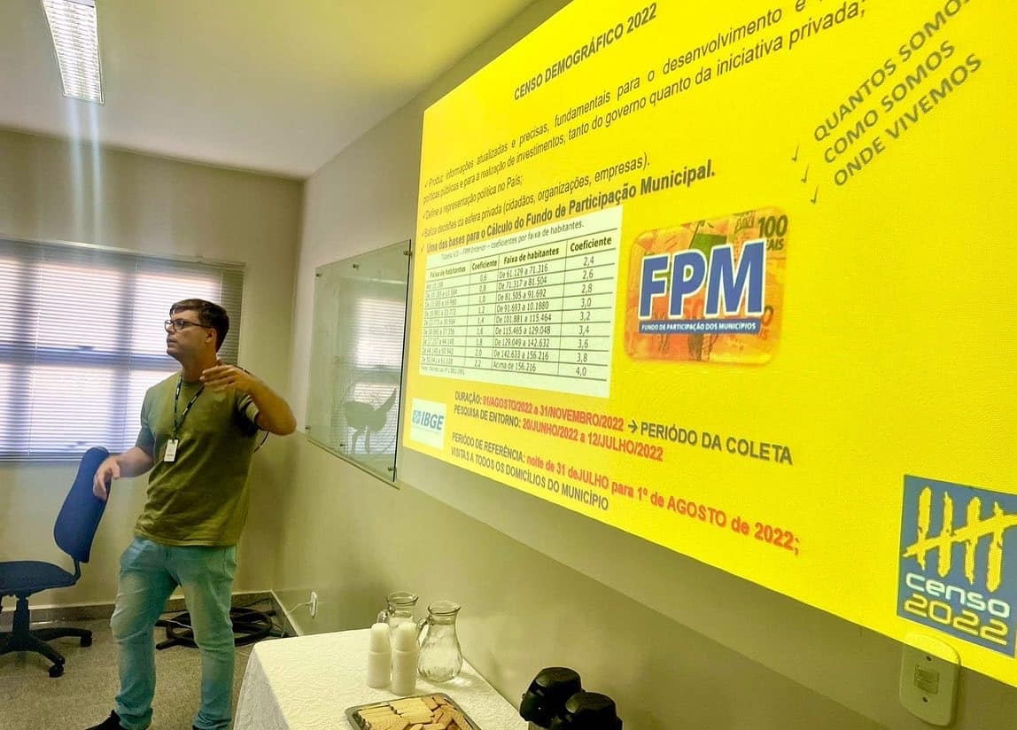 EM ANDRADINA COORDENADORES DO IBGE E POLÍCIA MILITAR REALIZAM REUNÃO PARA TRATAR SOBRE O CENSO DEMOGRÁFICO 2022