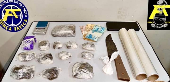 FORÇA TÁTICA DE ANDRADINA PRENDE PINTOR POR TRÁFICO, ALVO DE COMBATE AO CRIME JARDIM SANTA CECÍLIA