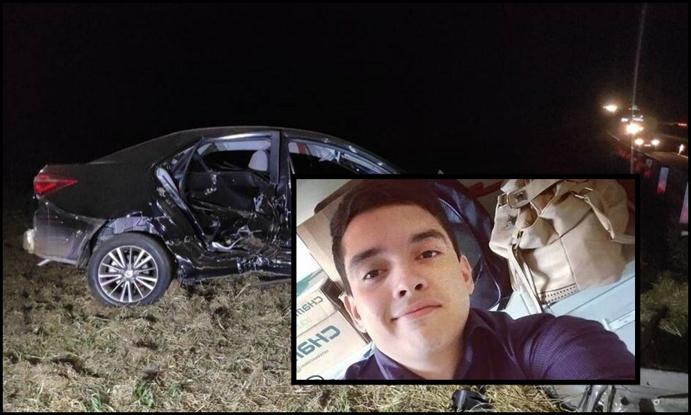 Bancário de Mirandópolis morre em acidente de carro na Marechal Rondon em Guaraçaí