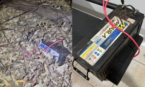 Furto de bateria em torre de monitoramento é flagrado por câmeras e termina com 03 presos pela Força Tática em Três Lagoas