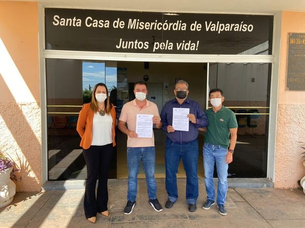 Prefeito de Valparaíso assina termo de repasse para Santa Casa de Valparaíso no valor R$ 4.320.000,00
