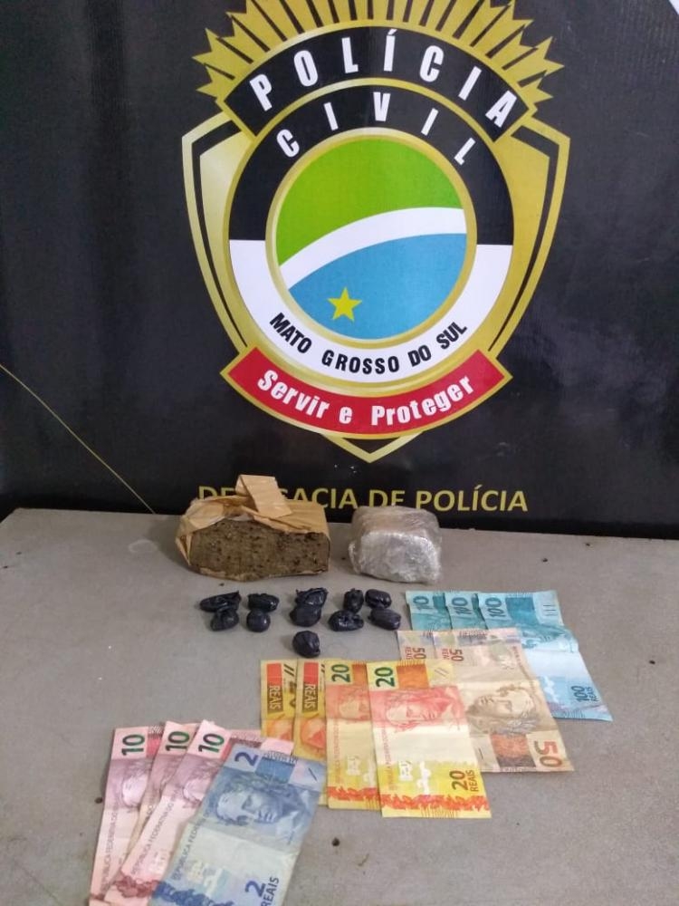 Policia Civil de Brasilândia prende traficante e suposto disciplina do PCC