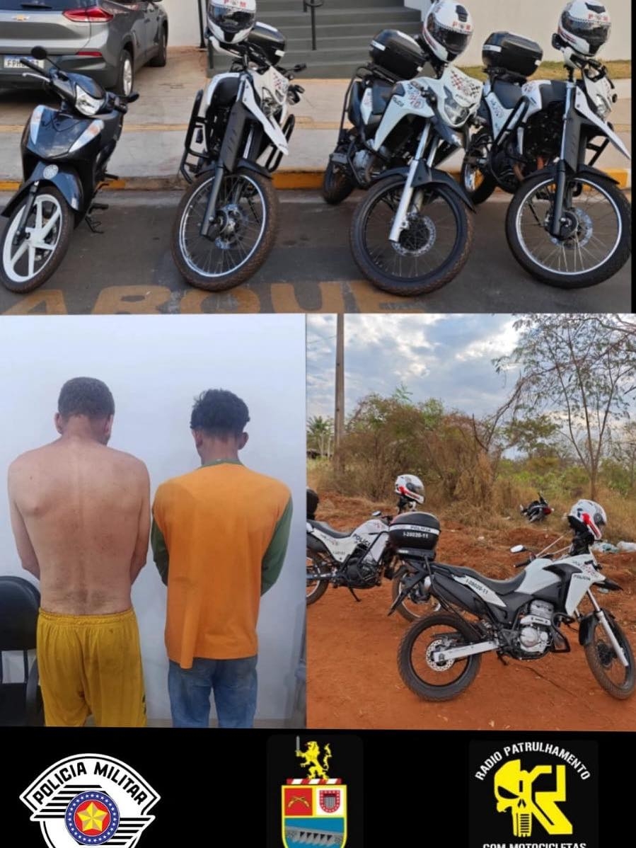 Polícia Militar de Andradina recupera no Jardim Europa motocicleta furtada no Jardim Santa Cecília