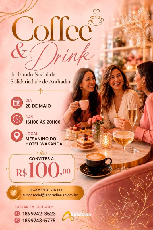 Fundo Social de Andradina promove evento beneficente no Hotel Wakanda