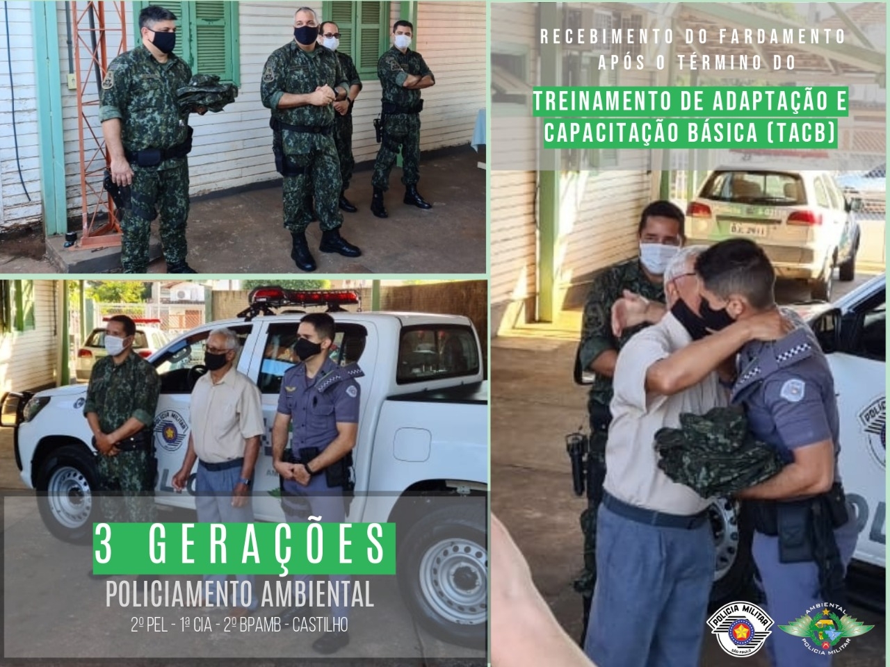 EM CASTILHO AVÔ, PAI E NETO COMPARTILHAM O AMOR À PROFISSÃO NO 2º BATALHÃO DE POLÍCIA AMBIENTAL