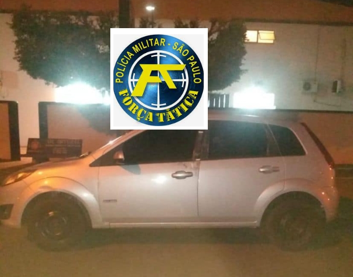 Força Tática de Andradina prende dupla por roubar veículo de motorista de aplicativo